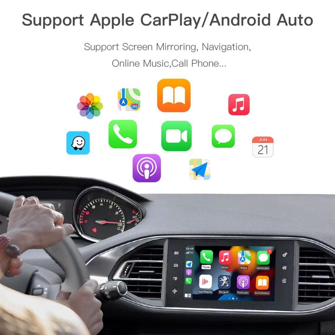 For DS Citroen Peugeot Wireless Apple CarPlay Retrofit Android Auto SMEG&MRN