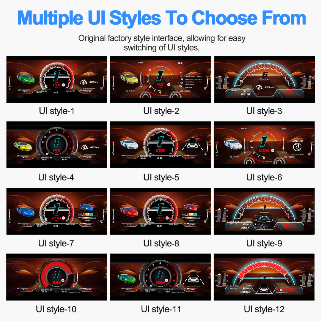 Für BMW | 3 4 Serie | 2012-2020 | F30 F31 F32 F34 F35 F36 F80 F82 | 12,3-Zoll-LCD-Digital-Cluster | Instrumenten-Cockpit-Tachometer | Armaturenbrett-Display 