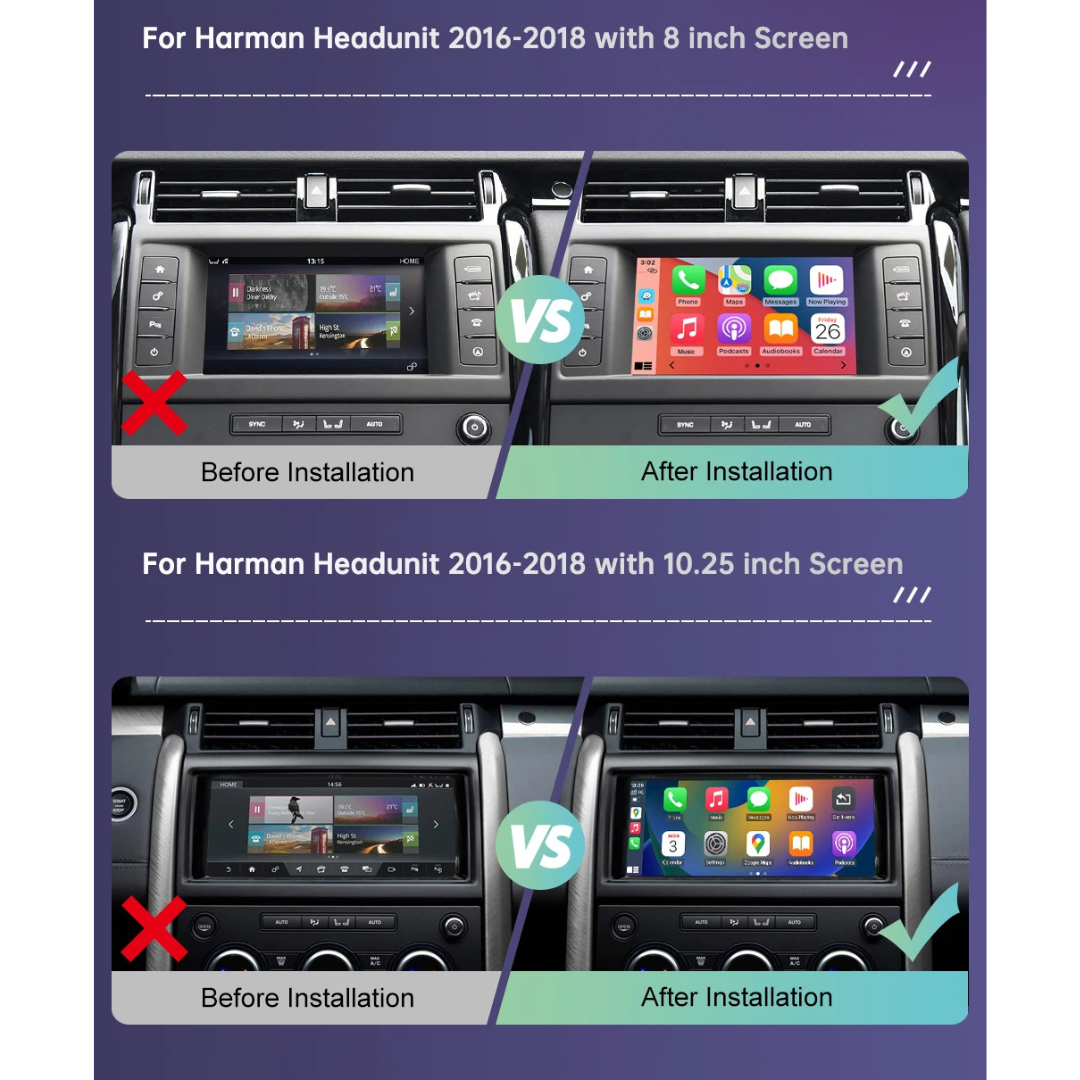 Wireless Apple CarPlay & Android Auto Retrofit for Land Rover, Range Rover & Jaguar 2012–2018 - Pluscenter