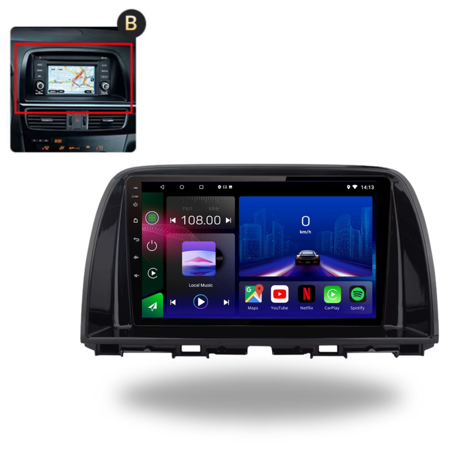 Ford Transit Tourneo | 2013-2019 | Android 12 | Autoradio-Kopfeinheit