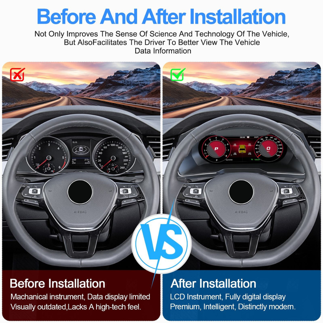 Für BMW | 3 4 Serie | 2012-2020 | F30 F31 F32 F34 F35 F36 F80 F82 | 12,3-Zoll-LCD-Digital-Cluster | Instrumenten-Cockpit-Tachometer | Armaturenbrett-Display 