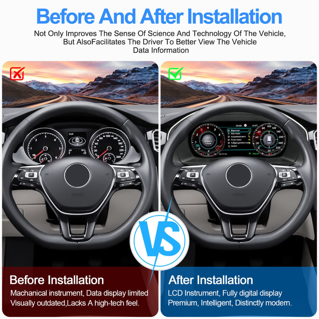Für BMW | 3 4 Serie | 2012-2020 | F30 F31 F32 F34 F35 F36 F80 F82 | 12,3-Zoll-LCD-Digital-Cluster | Instrumenten-Cockpit-Tachometer | Armaturenbrett-Display 