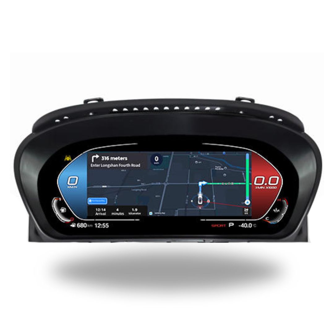 BMW 5 & 6 Series E60 / E61 / E63 / E64 12.3″ Digital Instrument Cluster – LCD Dashboard with CarPlay
