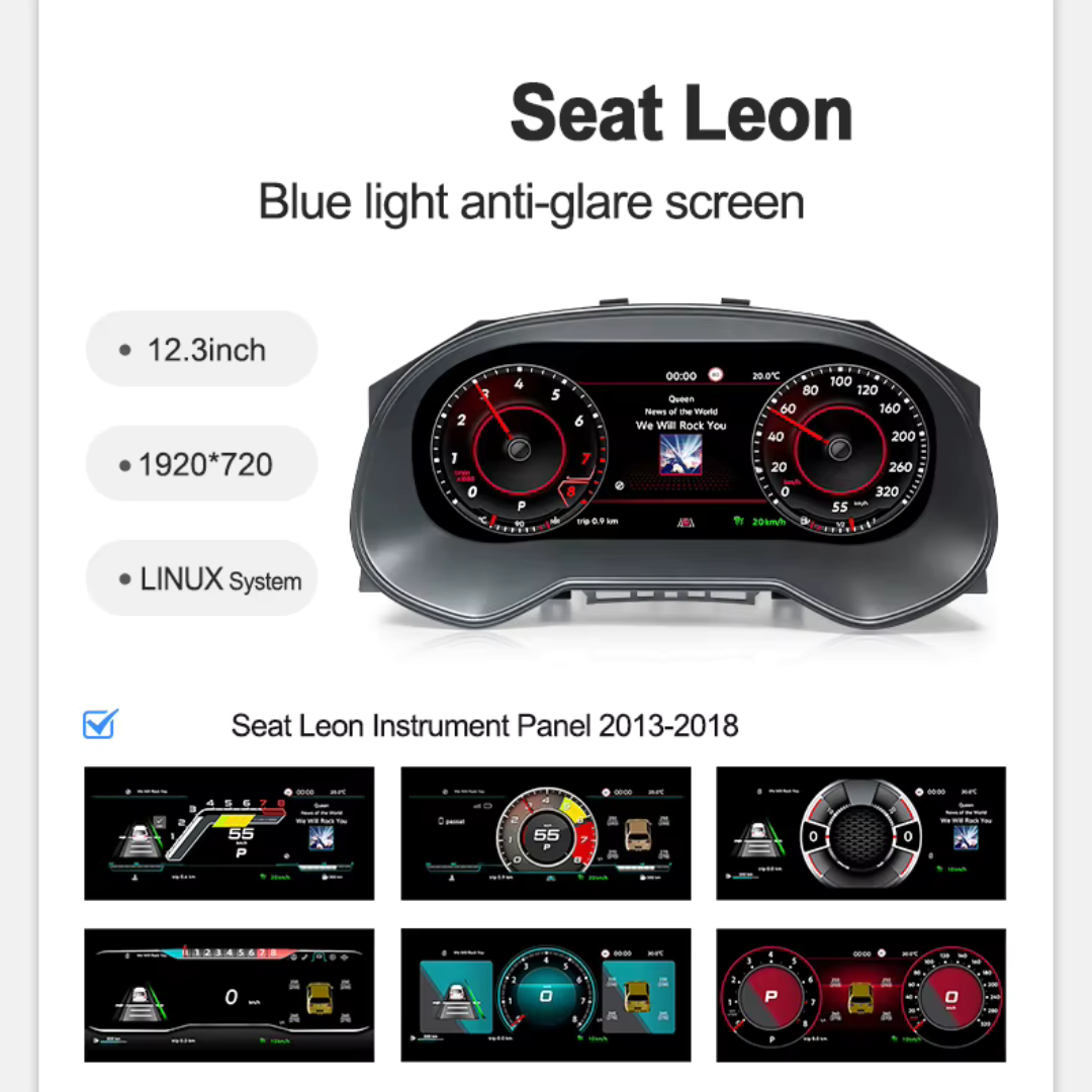 Für BMW | 3 4 Serie | 2012-2020 | F30 F31 F32 F34 F35 F36 F80 F82 | 12,3-Zoll-LCD-Digital-Cluster | Instrumenten-Cockpit-Tachometer | Armaturenbrett-Display 