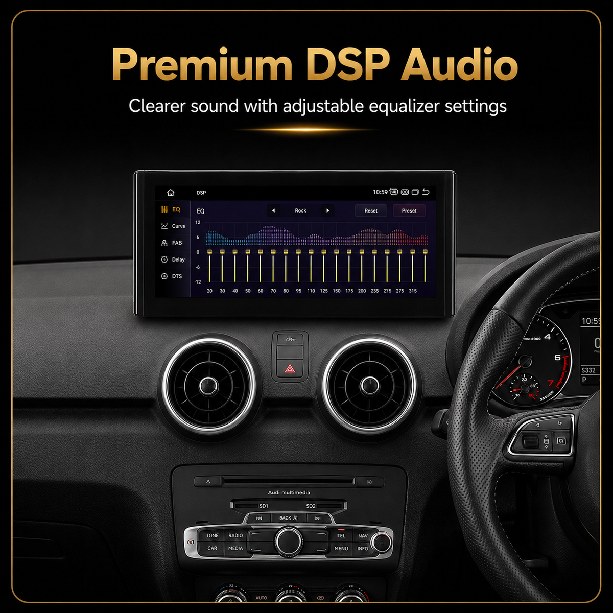 Audi A1 / S1 (2010–2018) Android 15 Autoradio – Kabelloses Apple CarPlay & Android Auto Headunit