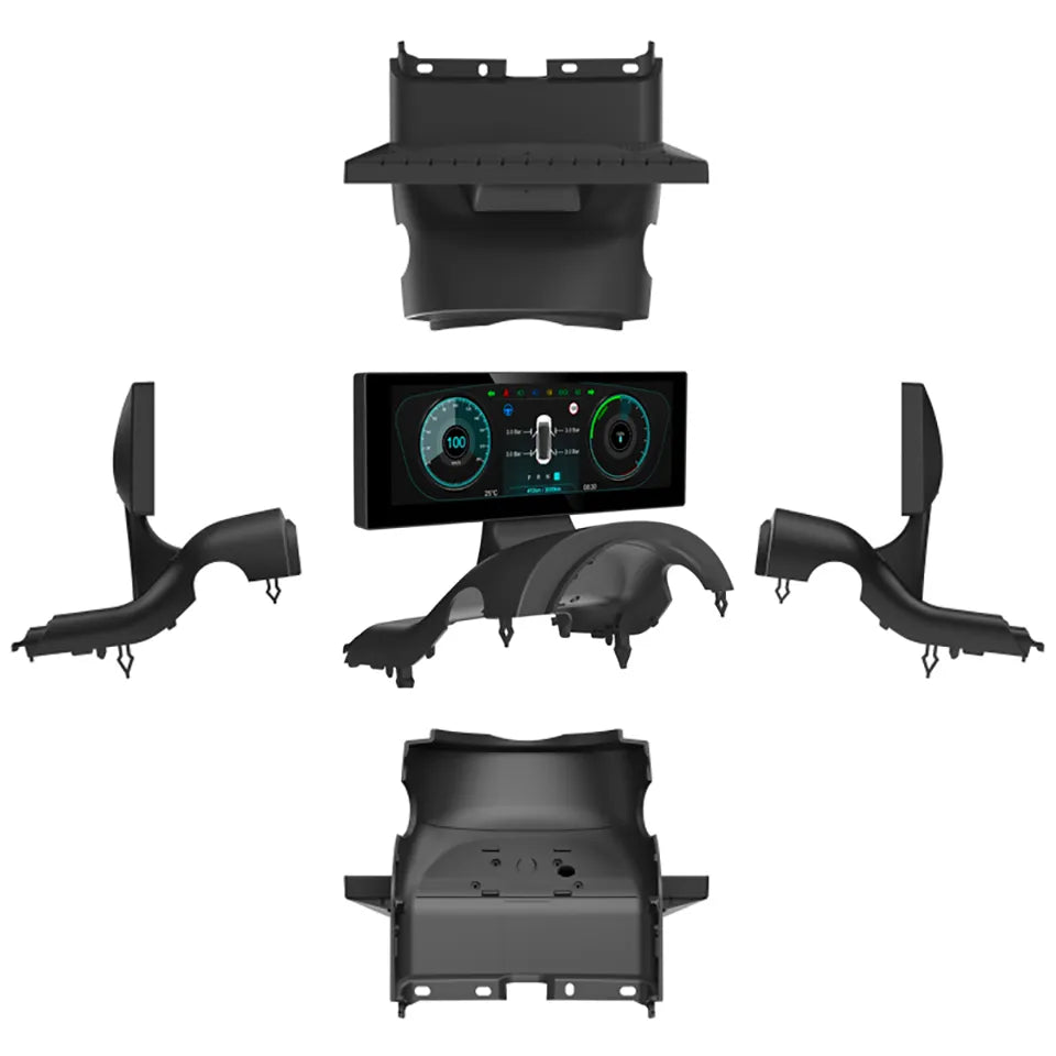 Tesla | Model 3 Y | Cluster Dashboard | Digital LCD 8in Display | CarPlay Android Auto - Pluscenter