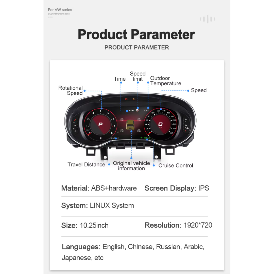 Für BMW | 3 4 Serie | 2012-2020 | F30 F31 F32 F34 F35 F36 F80 F82 | 12,3-Zoll-LCD-Digital-Cluster | Instrumenten-Cockpit-Tachometer | Armaturenbrett-Display 