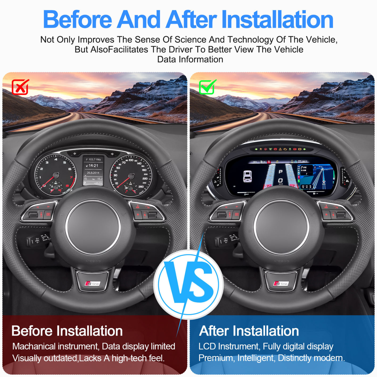 Für BMW | 3 4 Serie | 2012-2020 | F30 F31 F32 F34 F35 F36 F80 F82 | 12,3-Zoll-LCD-Digital-Cluster | Instrumenten-Cockpit-Tachometer | Armaturenbrett-Display 