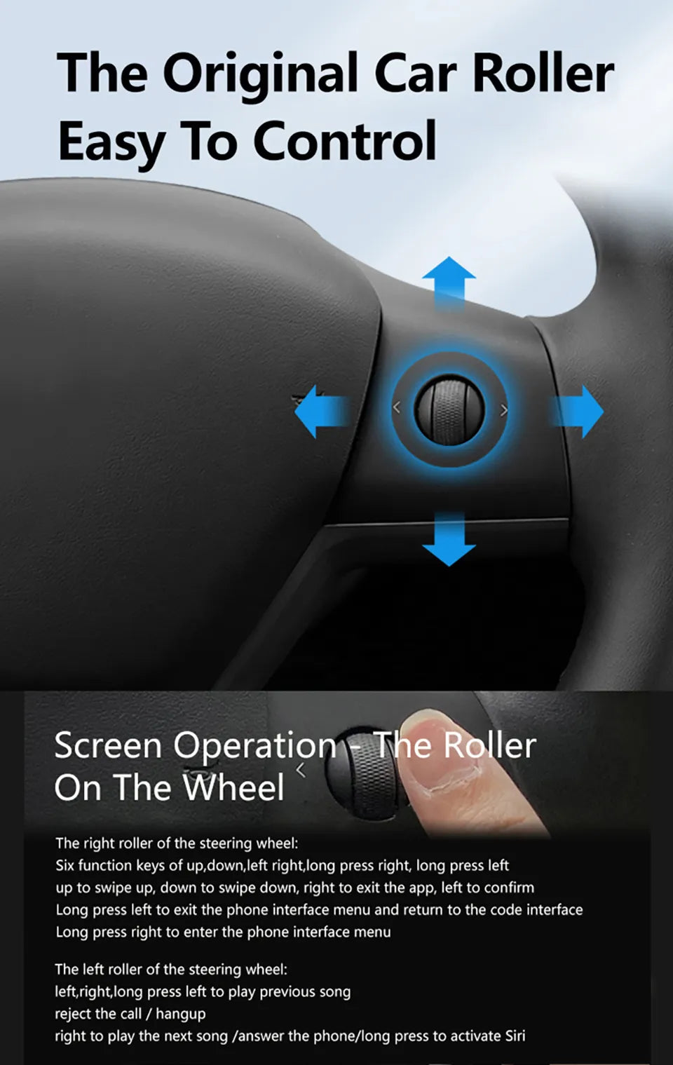 Tesla | Model 3 Y | Cluster Dashboard | Digital LCD 8in Display | CarPlay Android Auto - Pluscenter