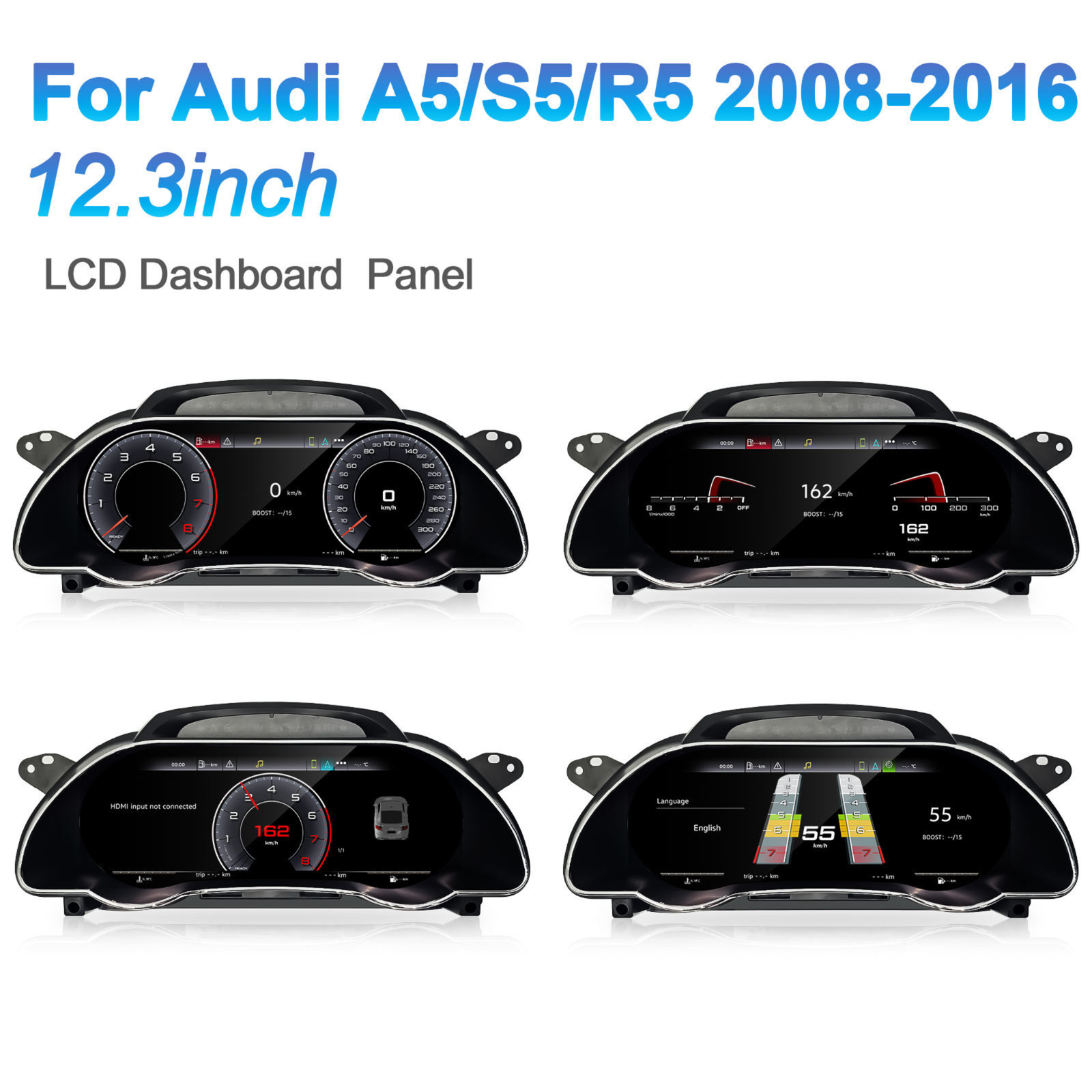 Für BMW | 3 4 Serie | 2012-2020 | F30 F31 F32 F34 F35 F36 F80 F82 | 12,3-Zoll-LCD-Digital-Cluster | Instrumenten-Cockpit-Tachometer | Armaturenbrett-Display 