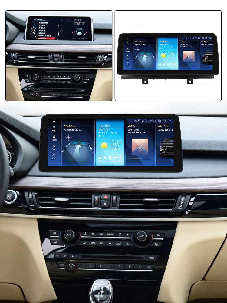 BMW X5 X6 | 2014-2019 | F15 F16 | Android 13 Wireless CarPlay & Android Auto | Car Stereo Head Unit NBT EVO - Pluscenter