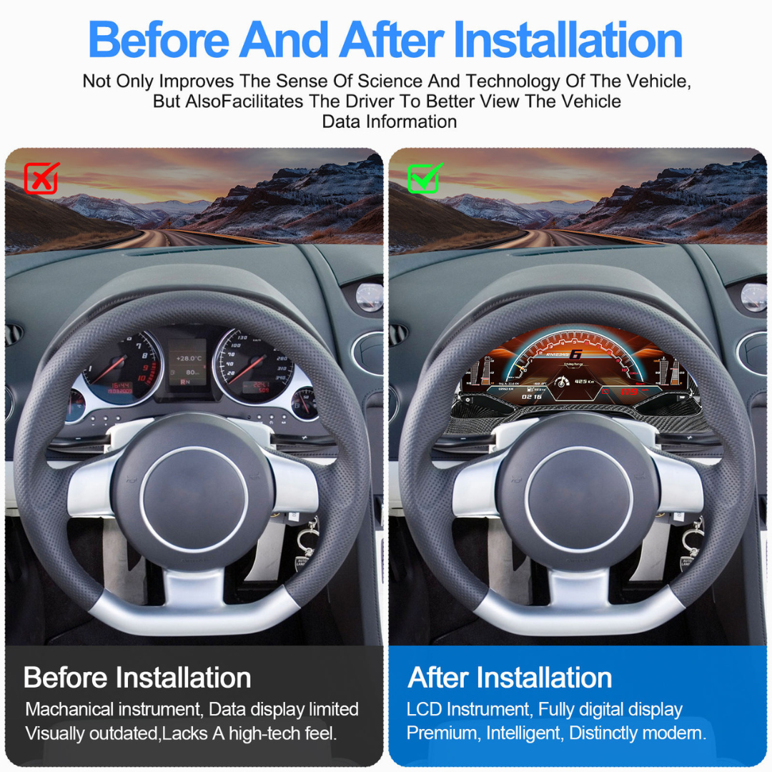 Für BMW | 3 4 Serie | 2012-2020 | F30 F31 F32 F34 F35 F36 F80 F82 | 12,3-Zoll-LCD-Digital-Cluster | Instrumenten-Cockpit-Tachometer | Armaturenbrett-Display 