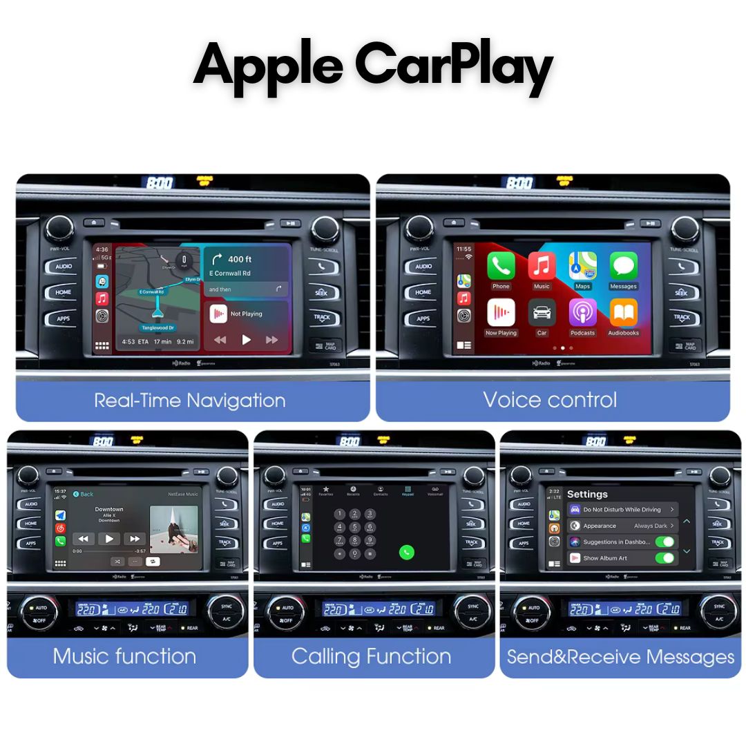 For Toyota Wireless Apple CarPlay Retrofit Android Auto Touch 2 & Entune 2.0