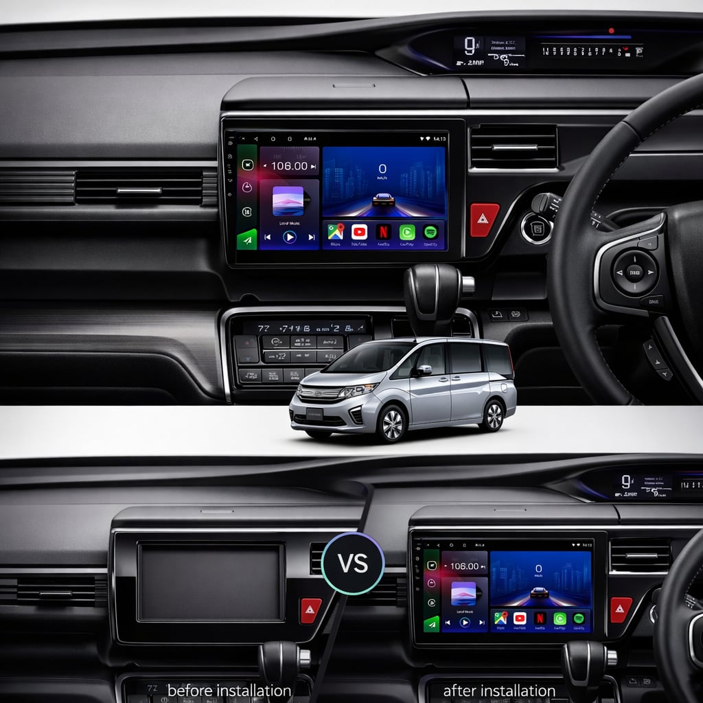 Honda Stepwgn 5 2015 - 2021 Android 15 Car Stereo Head Unit | CarPlay & Android Auto - Pluscenter