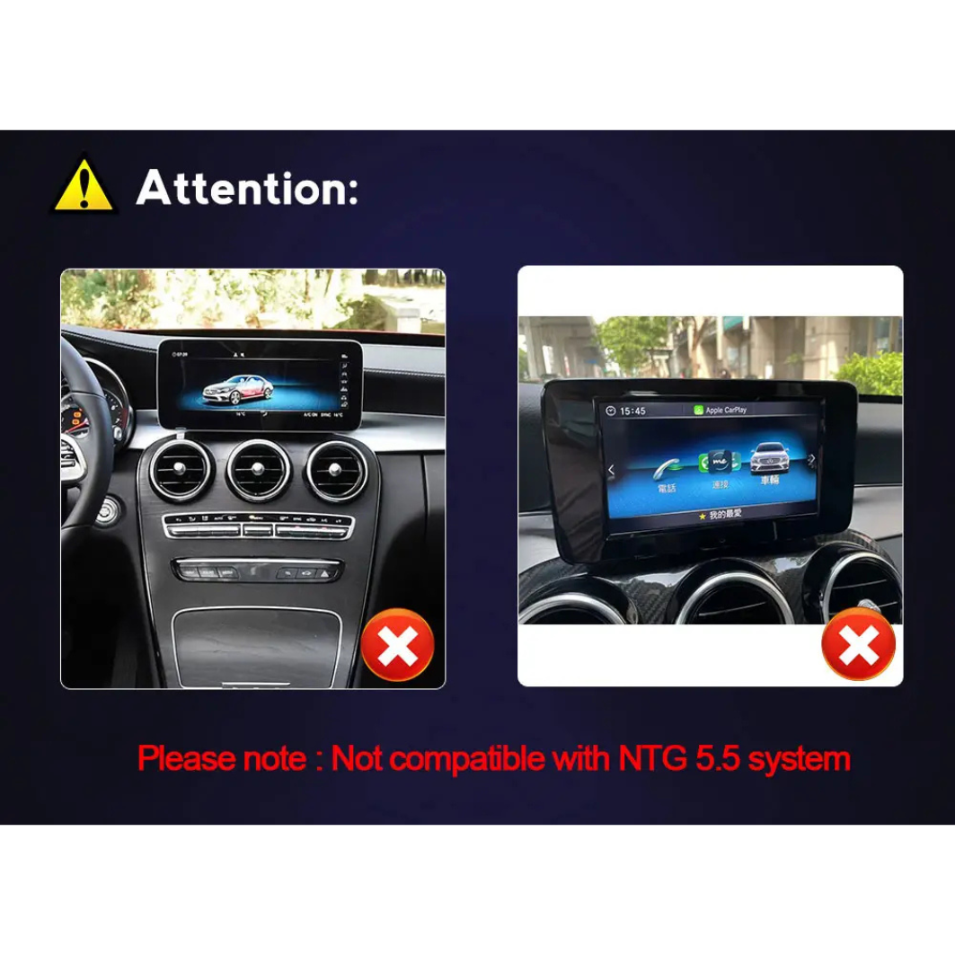 Mercedes C Class GLC V-Class Vito 2014-2019 W205 X253 W446 Android 13 Car Stereo Wireless CarPlay & Android Auto Head Unit - DriveCast