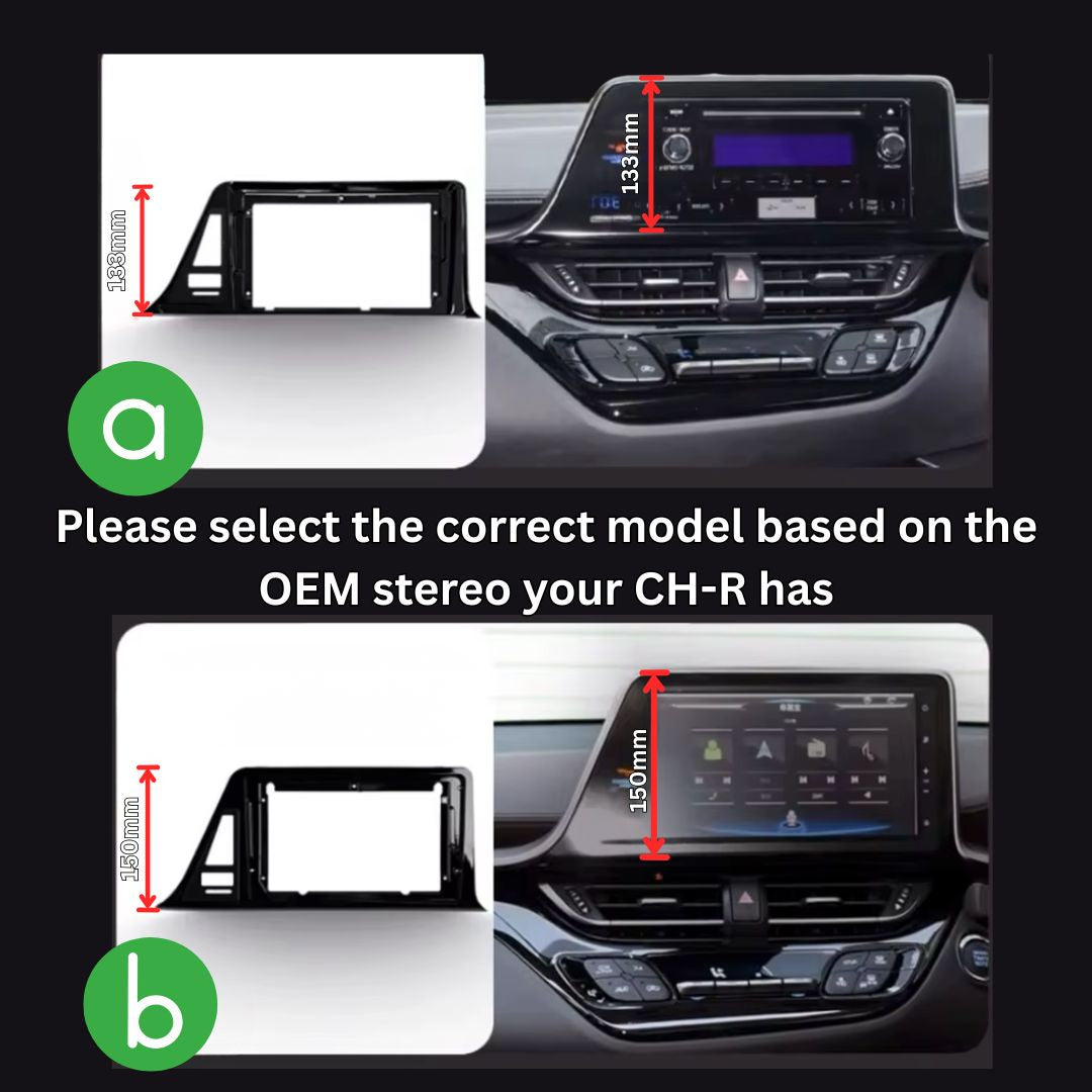 Toyota CH-R | 2016-2019 | Android 14 | Car Stereo | Head Unit | RHD