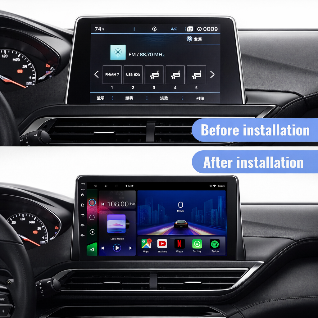 Peugeot 3008 & 4008 & 5008 2017-2022 Android 15 Car Stereo Head Unit | CarPlay Android Auto - Pluscenter