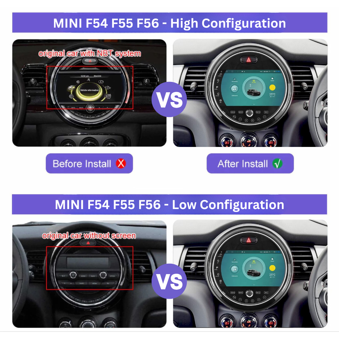 Mini 2014-2020 F54 F55 F56 Android 15 Car Stereo Head Unit | CarPlay & Android Auto - Pluscenter