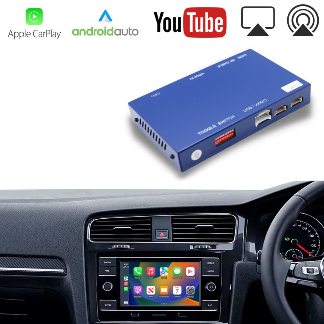 For Volkswagen Seat Skoda Wireless Apple CarPlay Retrofit Android Auto MIB1 & MIB2
