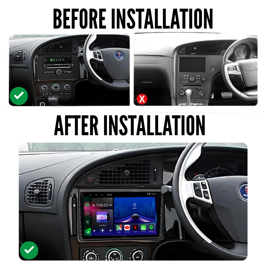 Saab 95 9-5 | 2005-2011 | Android 13 | Car Stereo | Head Unit - Pluscenter