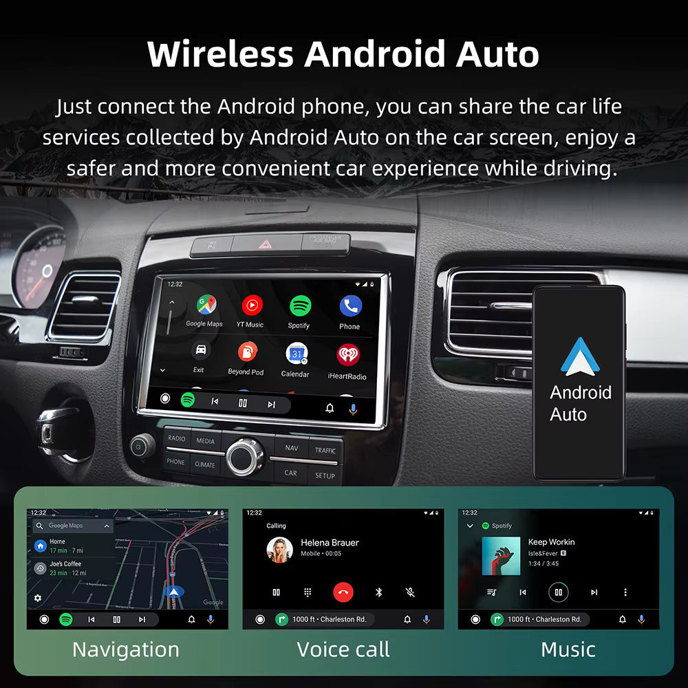 For Volkswagen Touareg Wireless Apple CarPlay Retrofit Android Auto