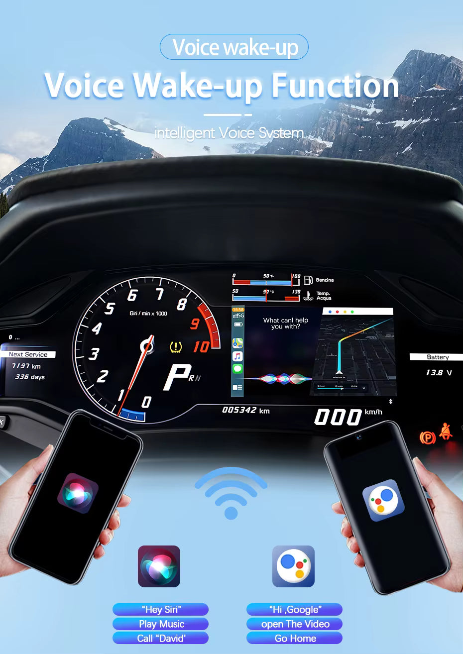 For Lamborghini Wireless Apple CarPlay Retrofit Android Auto Aventador Huracan - Pluscenter