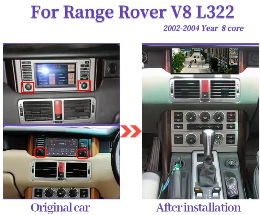 Range Rover L322 | 2002-2012 | Android 14 Wireless CarPlay & Android Auto | Car Stereo Head Unit | Land Rover - Pluscenter