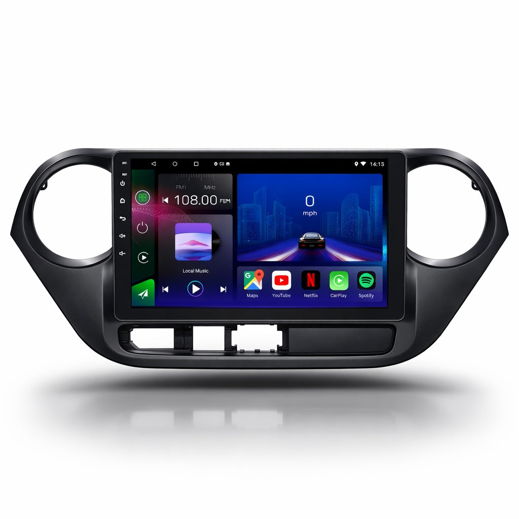 Hyundai i10 2013-2019 Android 14 Car Stereo Head Unit CarPlay Android Auto - Pluscenter