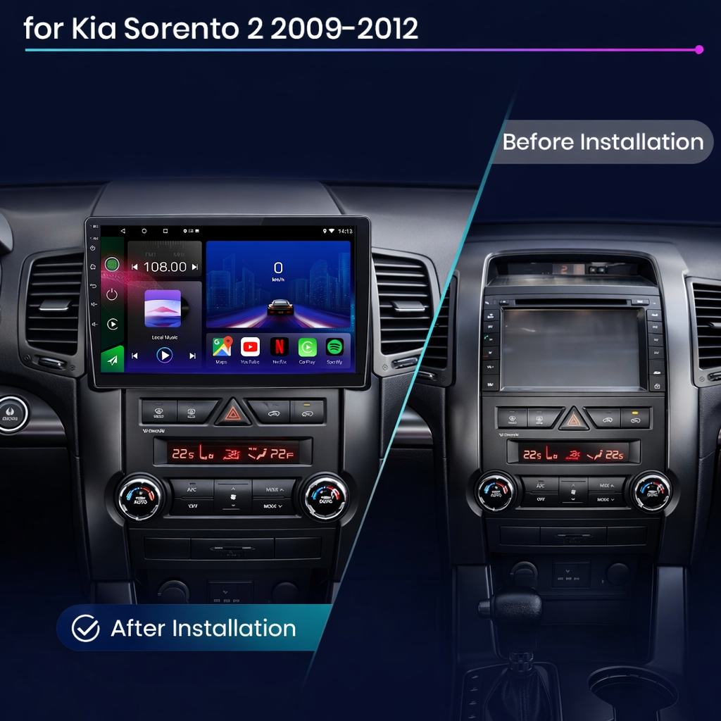 Kia Sorento 2009-2012 Android 15 Car Stereo Head Unit | CarPlay & Android Auto - Pluscenter
