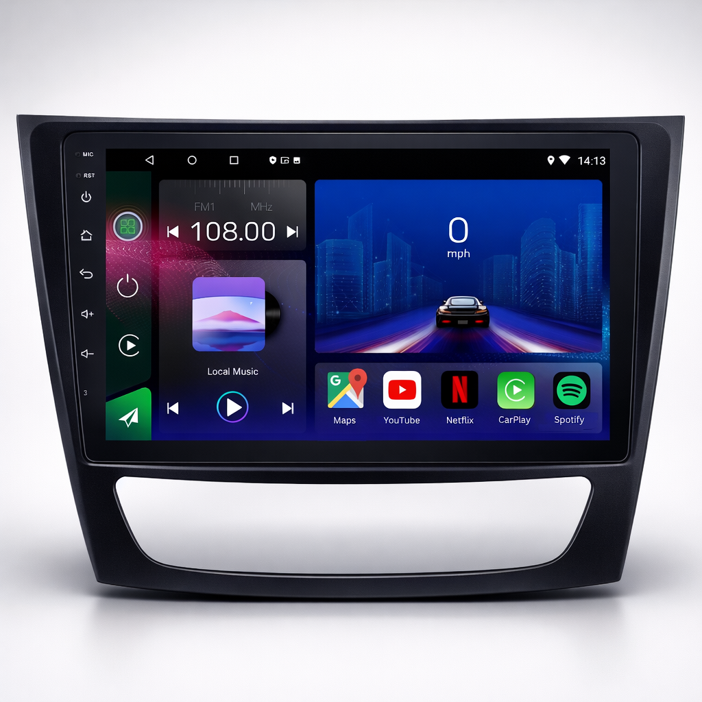 Mercedes E-Class W211 & CLS 2002-2010 Android 15 Car Stereo Head Unit | CarPlay & Android Auto - Pluscenter