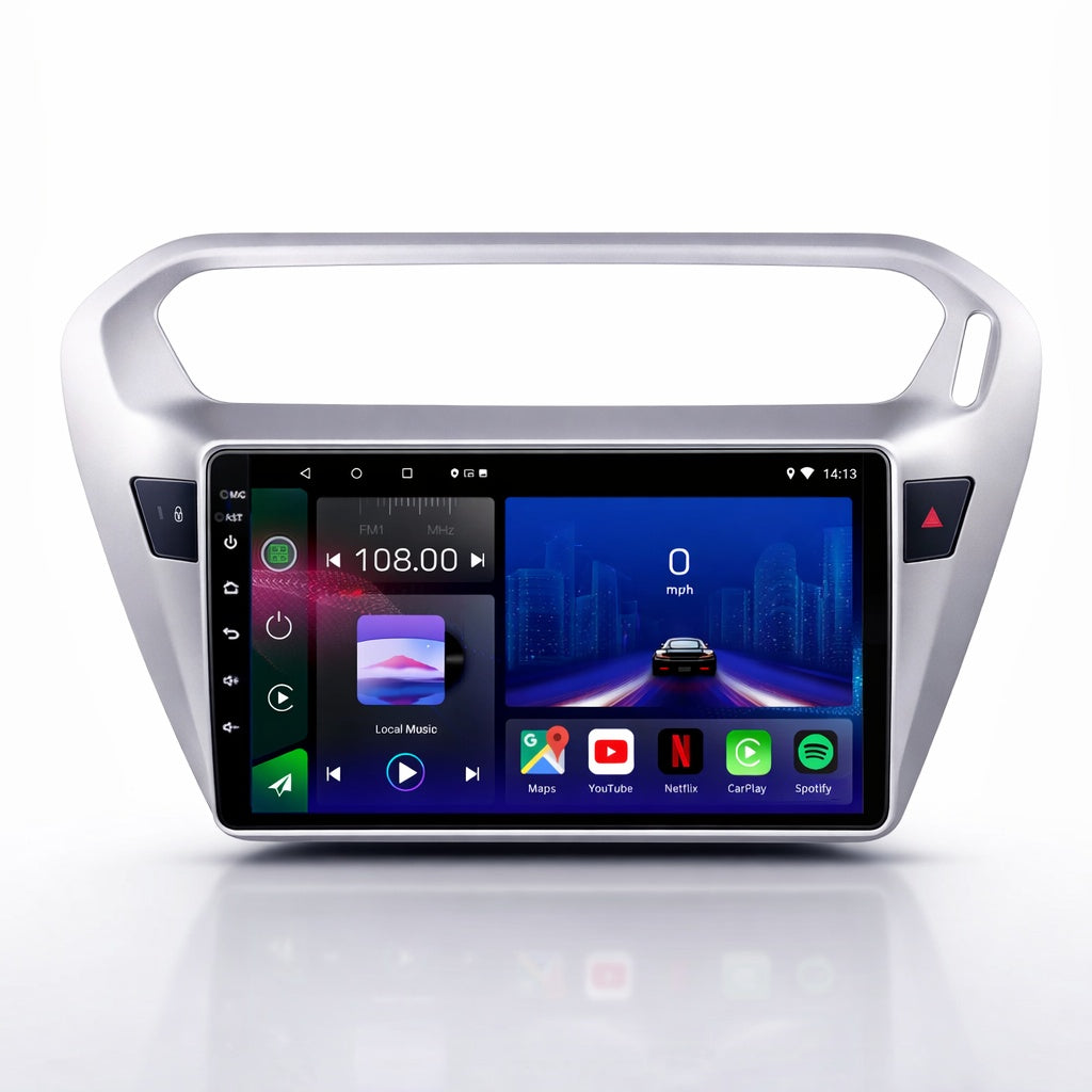 Citroen C-Elysee Peugeot 301 2014-2018 Android 14 Car Stereo Head Unit CarPlay Android Auto - Pluscenter
