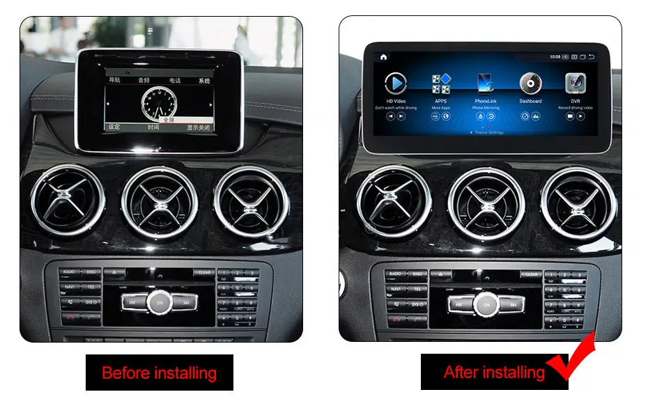 Mercedes B Class 2011-2019 W246 Android 13 Car Stereo Wireless CarPlay & Android Auto Head Unit - DriveCast