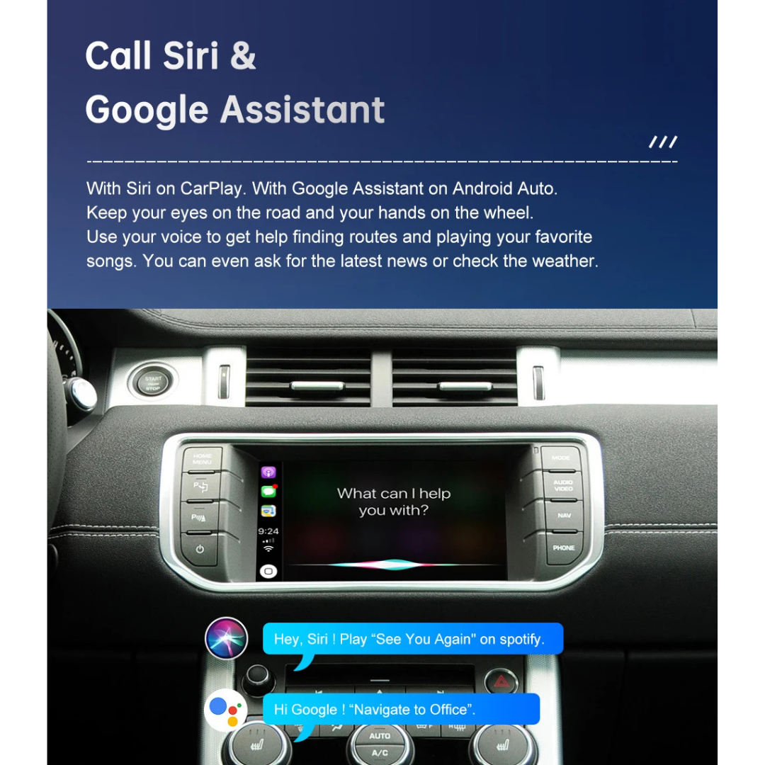Wireless Apple CarPlay & Android Auto Retrofit for Land Rover, Range Rover & Jaguar 2012–2018 - Pluscenter
