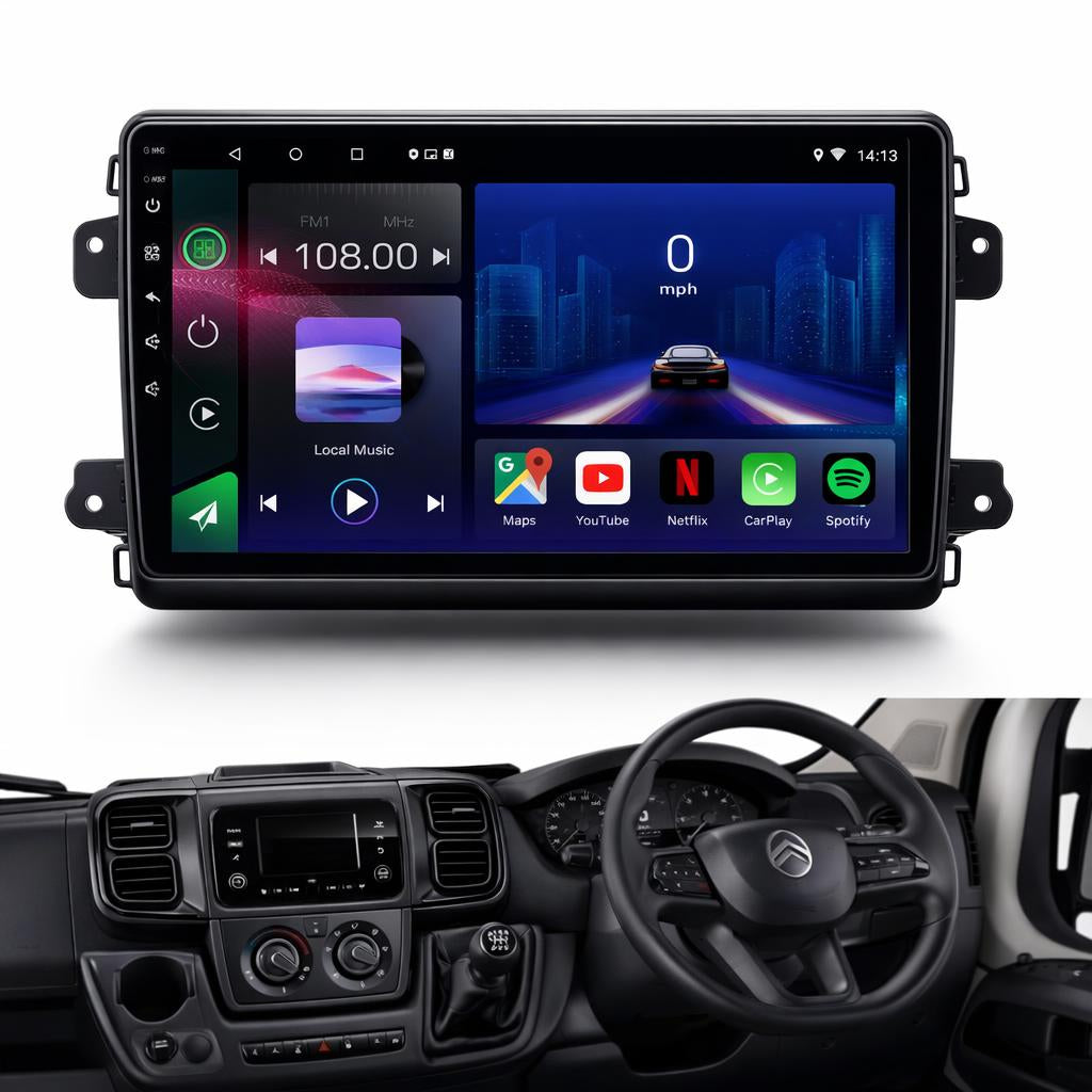 FIAT Ducato | Peugeot Boxer | Citroen Relay | 2023 Onwards | Android 14 | Car Stereo | Head Unit - Pluscenter