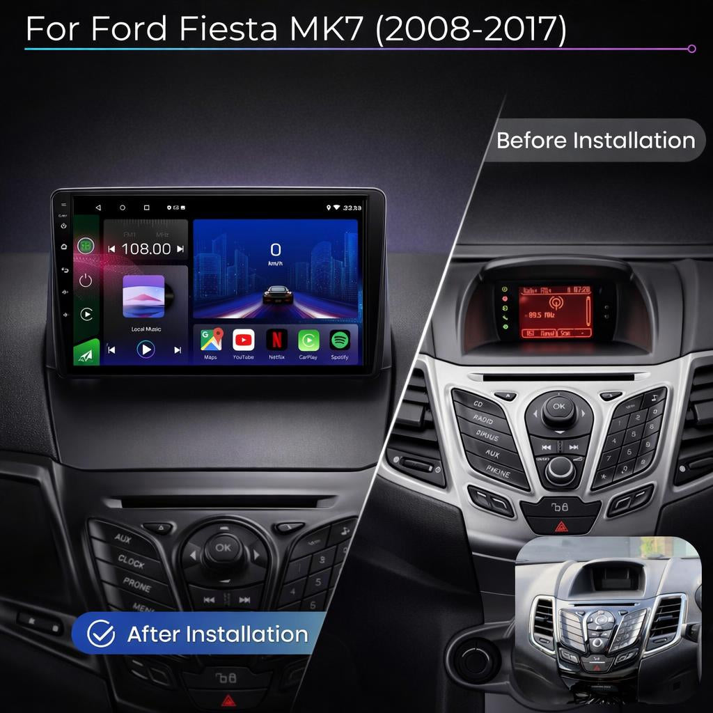 Ford Fiesta MK7 2008-2017 Android 14 Car Stereo Head Unit - Pluscenter