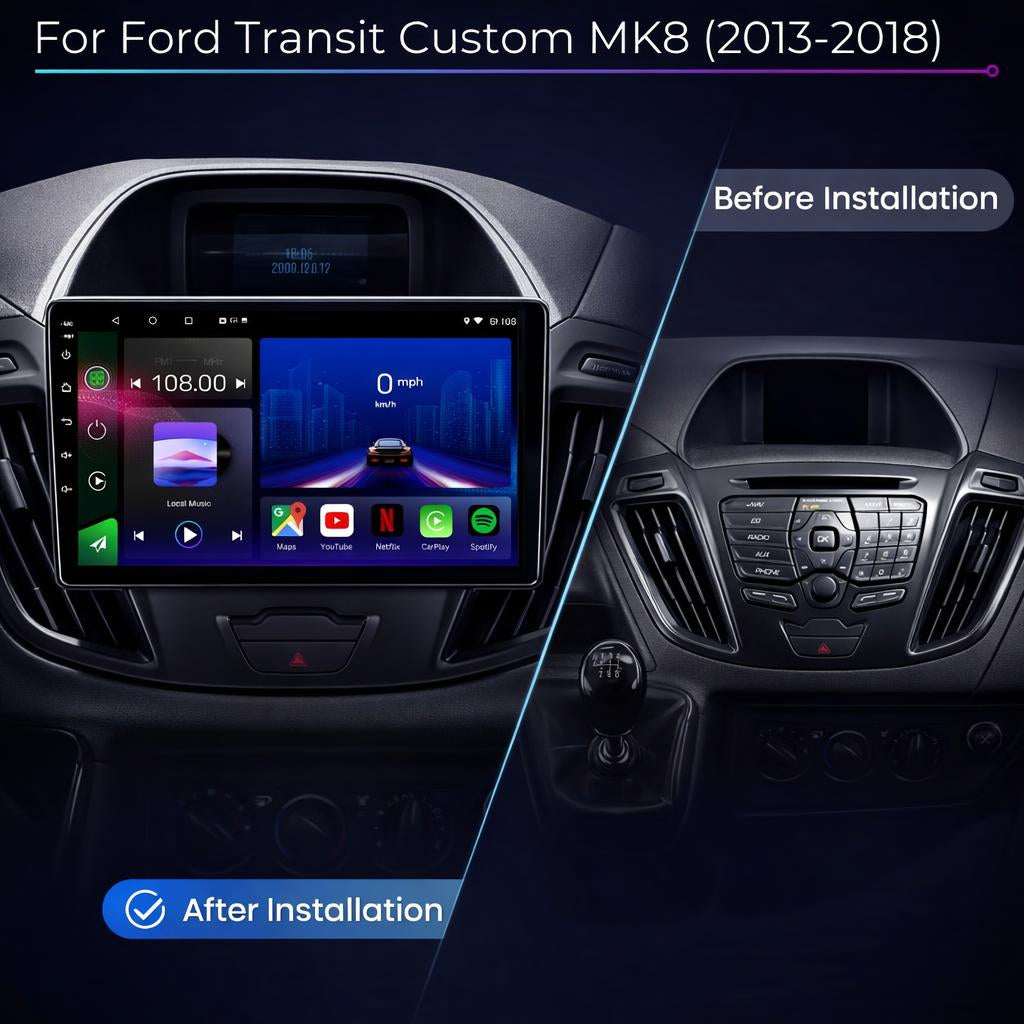 Ford Transit Custom MK8 2013-2018 Android 14 Car Stereo Head Unit - Pluscenter