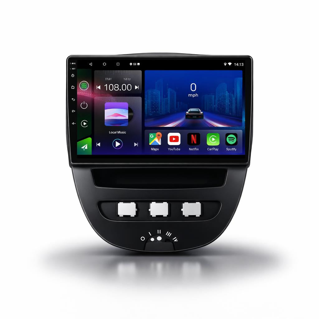 Peugeot 107 | Citroen C1 | Toyota Aygo | Android 14 | Car Stereo | Head Unit | 2005-2014 - Pluscenter