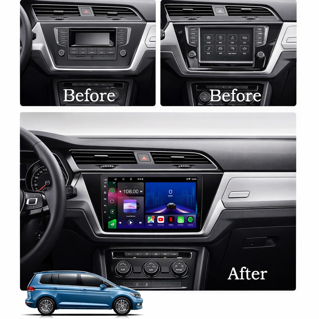 Volkswagen | Touran | 2016-2025 | Android 14 | Car Stereo | Head Unit - Pluscenter