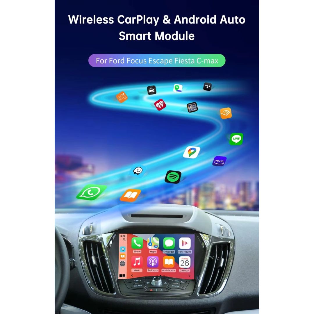 For Ford Wireless Apple CarPlay Retrofit Android Auto 2011-2016 SYNC 2 - Pluscenter