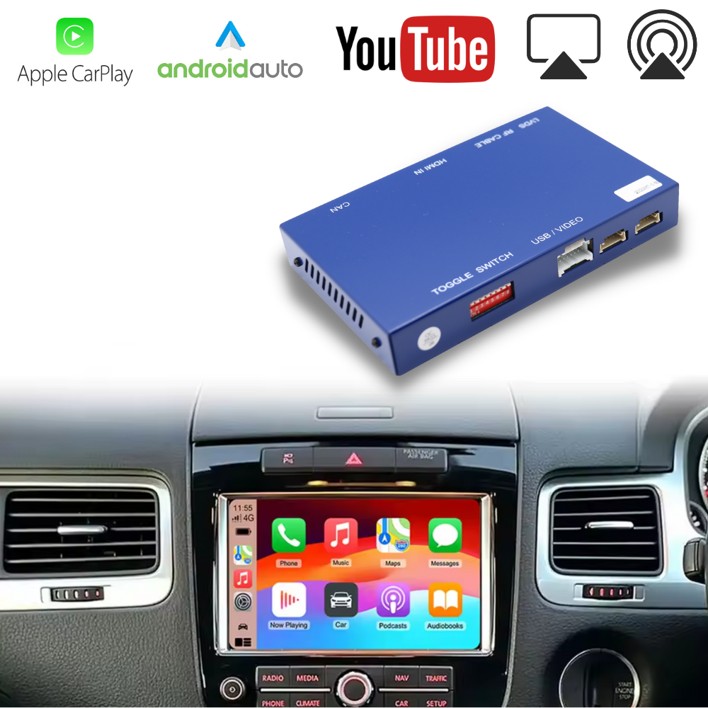 For Volkswagen Touareg Wireless Apple CarPlay Retrofit Android Auto - Pluscenter