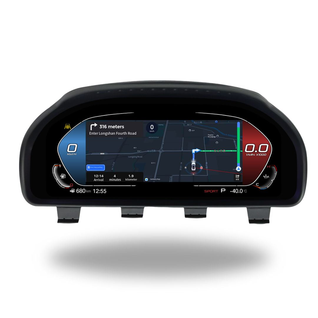 BMW X Series F25 / F26 / F15 / F16 12.3″ Digital Instrument Cluster – LCD Dashboard with CarPlay - Pluscenter