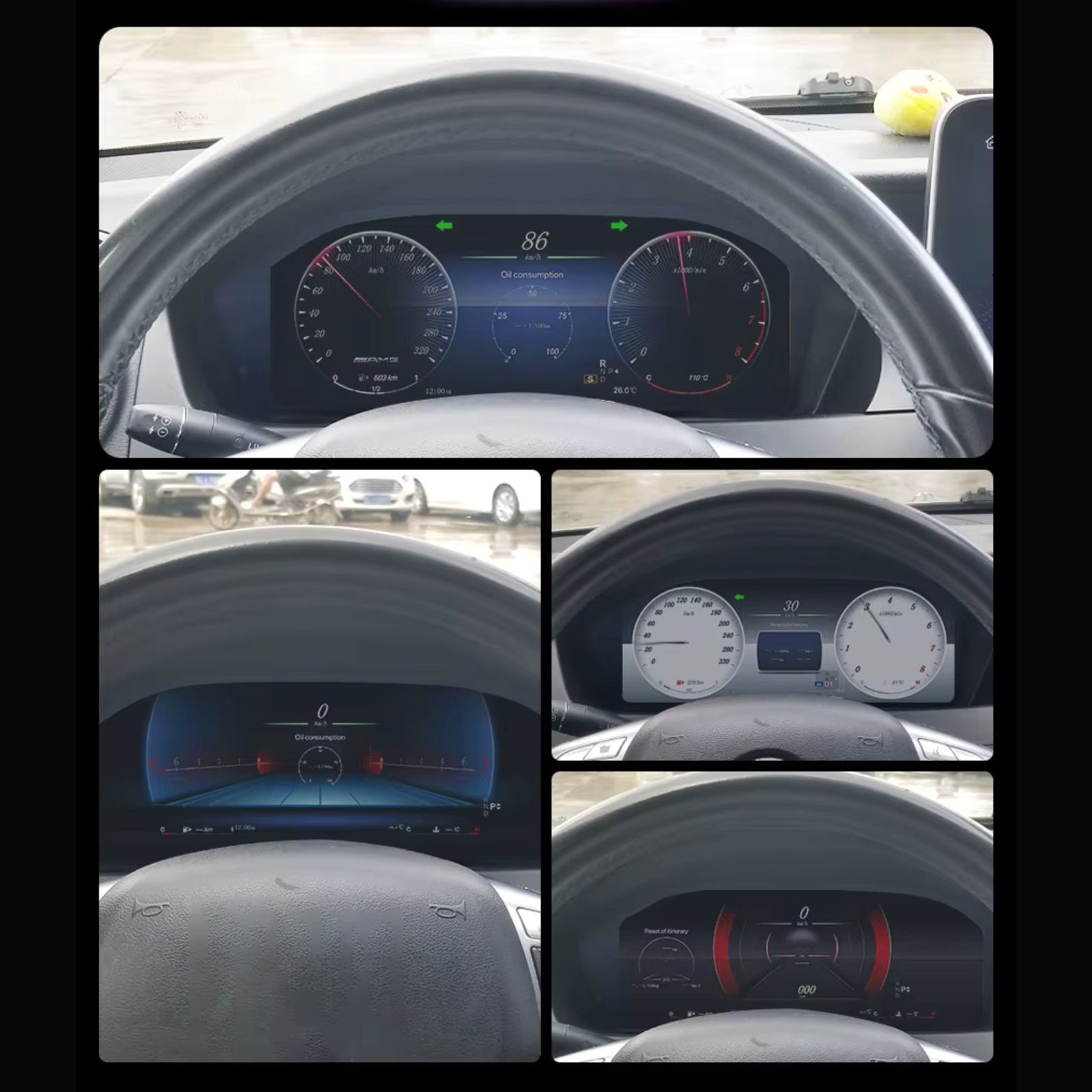 Mercedes-Benz C-Class W204 Digital Instrument Cluster – Linux System LCD Dashboard (2008–2010) - Pluscenter