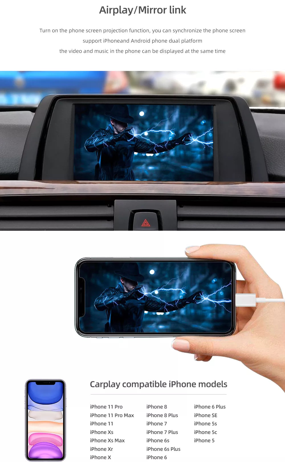 Wireless Apple CarPlay for BMW Android Auto Decoder Box NBT CIC EVO - Pluscenter